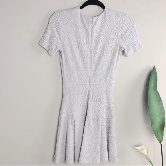 OPENING CEREMONY Textured Light Gray Skater Dress - Picture 3 of 5